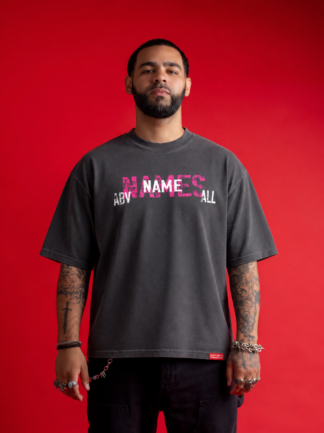 NAMES - UNISEX OVERSIZE T-SHIRT